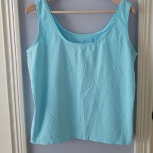 Pretty robins egg blue cotton/spandex tank